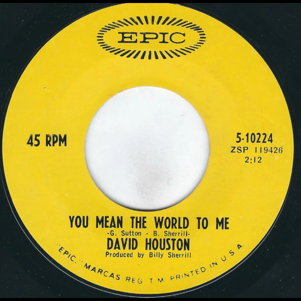 David Houston - You Mean The World To Me / Don't Mention Tomorrow