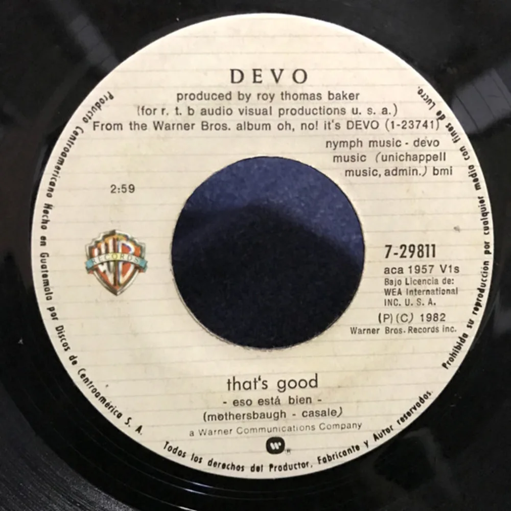 Devo - That's Good / What I Must Do