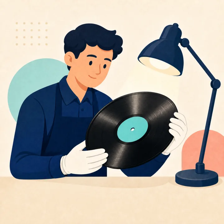 Inspection of records before ultrasonic cleaning